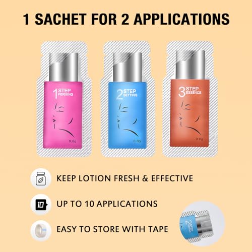 Lash Lift Eyelash Lift Kit with Strong Lash Perm Glue 5 Minutes Instant Lifting Perming Curling for Fuller Thicker Eyelashes Eyebrows with Full Tools