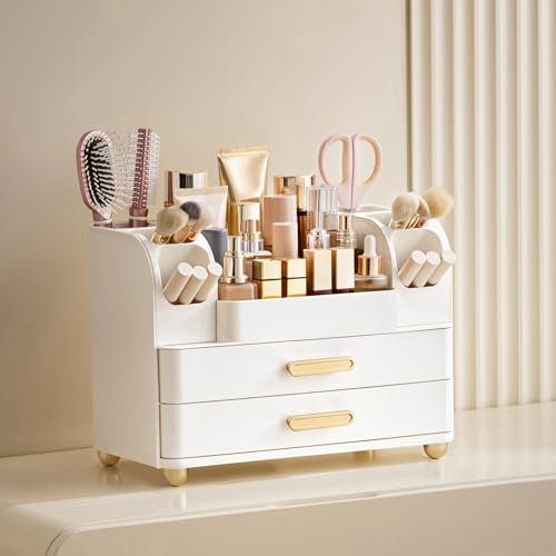 HBlife Makeup Organizer with Drawers & Brush Holder