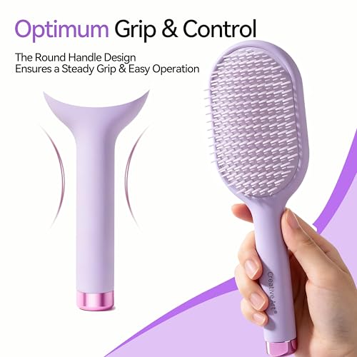 Detangling Hair Brush with Dual-Length Teeth for Wet & Dry Hair