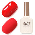 GAOY Red Gel Nail Polish 16ml Soak Off UV LED for Nail Art & Manicure