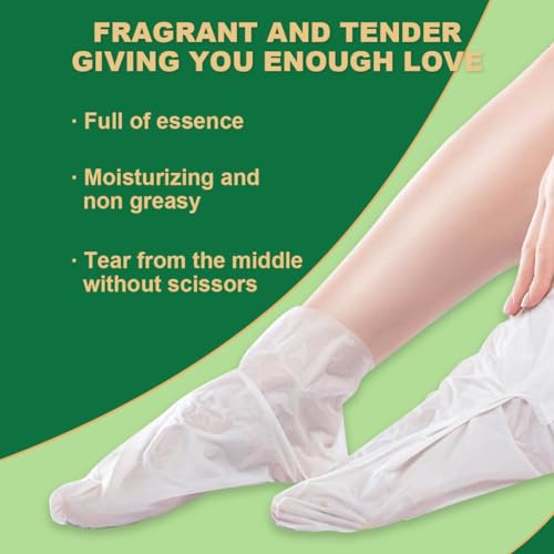 SULADEC Moisturizing Foot Mask - Shea Butter & Goat Milk, 5 Pairs