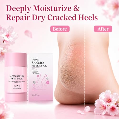 Sakura Foot Heel Moisturizing Stick with Shea Butter & Aloe Vera