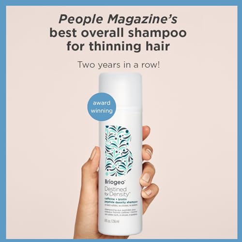 Briogeo Destined For Density Caffeine + Biotin Peptide Density Shampoo, Increases Hair Thickness and Volume for Fine or Thinning Hair, Vegan, Cruelty-Free