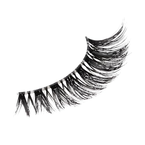 KISS Lash Couture, False Eyelashes, 'Jubilee', 10 mm, Includes 4 Pairs Of Lashes, Contact Lens Friendly, Easy to Apply, Reusable Strip Lashes, Glue On