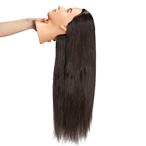 Hairingrid 26"-28" Mannequin Head Hair Styling Training, Black