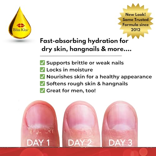 Bliss Kiss Simply Pure Nail & Cuticle Oil - Fragrance Free Dropper 0.5 oz