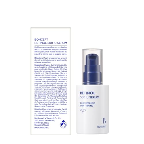 Retinol 500IU Serum 1.01 fl.oz / 30 ml | Gentle & Lightweight Anti-Aging Korean Beauty