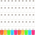 50 Pack 2 oz Plastic Clear Bottles with Flip Cap Mini Travel Bottles Empty Hand Sanitizer Bottles Portable Refillable Containers for Shampoo Body Soap Lotions