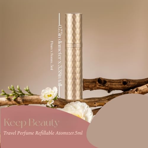 5ml Travel Perfume Atomizer Bottle - Refillable Fragrance Sprayer