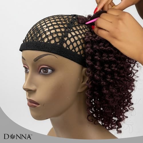DONNA XL Crochet Wig Cap with Combs – Breathable Mesh