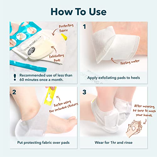 Purederm Exfoliating Foot Peeling Mask for Dry Cracked Heels - 1 Pack