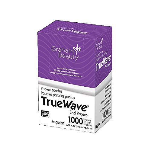 Graham Beauty Salon Truewave Regular Perm End 2.25" x 3.25" Paper 1000 Pcs - HC-56174