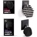 The Man Silicone Face Scrubber & Scalp Massager Brush with Hooks - Bundle