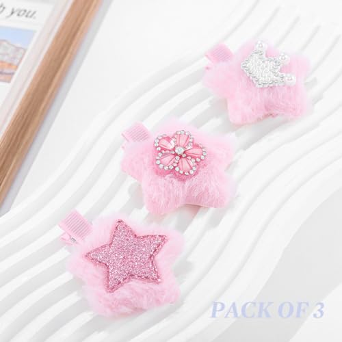 Generic Hair Clips for Girls Butterfly Star Heart Hair Barrettes Sets Accessories with Alligator Clip Bow Pins Gift Kids Teens (Pink)