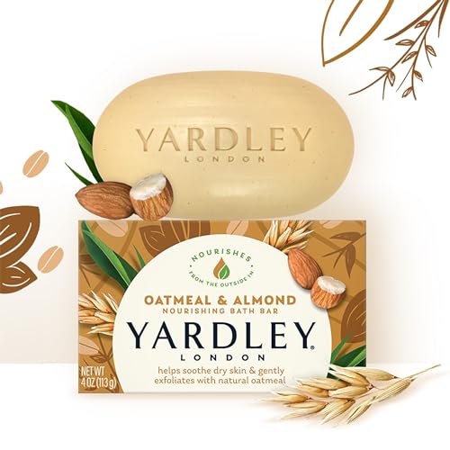 Yardley 7838-2 Yardley London Oatmeal and Almond Naturally Moisturizing Bath Bar, 4.0 oz. (Pack of 2)
