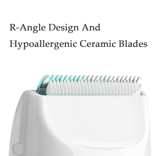 Bikini Trimmer for Women Shaver Hair Trimmer Electric Razors for Pubic Legs Body Hair Face Wet/Dry Body Shaver Groomer Replaceable Ceramic Blade Heads Waterproof Hair Removal Gifts