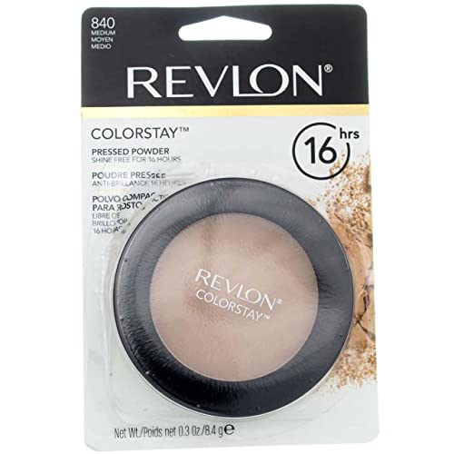 Revlon ColorStay Pressed Powder, Medium [840] 0.3 oz (Pack of 4)