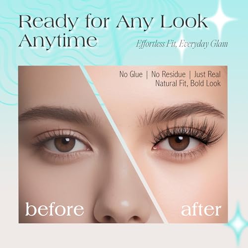 Self Adhesive Eyelashes No Glue Needed Reusable 5 Pairs