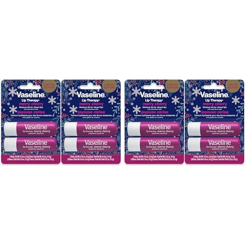 Vaseline Lip Therapy Stick Twin Pack ? Merry Cherry Holiday Limited Edition (4-Pack)