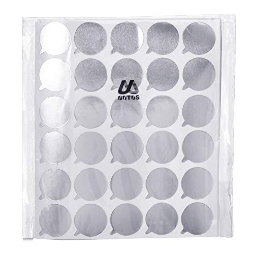 Outus 1 Inch Disposable Eyelash Glue Stickers Waterproof Glue Aluminum Foil Stickers Eyelash Holder Pallet Sticker for Makeup Tool Supplie(32 Sheets, 960 Pieces)