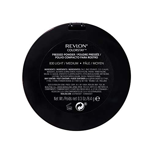 Revlon ColorStay Pressed Powder, 16-Hour Longwear, 830 Light Medium