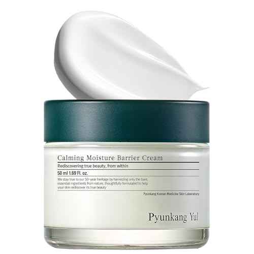 Pyunkang Yul PKY Calming Moisture Barrier Cream Instantly Soothes Sensitive Skin, Hyaluronic Acid & Ceramide for Hydration, Vegan, Korean Skincare (1.69 Fl. Oz, 50ml)