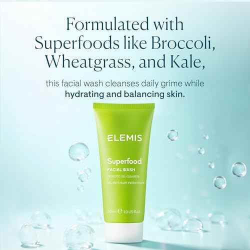 ELEMIS Superfood Facial Wash | Revitalizing Daily Prebiotic Gel Wash Gently Cleanses, Nourishes, and Balances Skin for a Fresh, Glowing Complexion