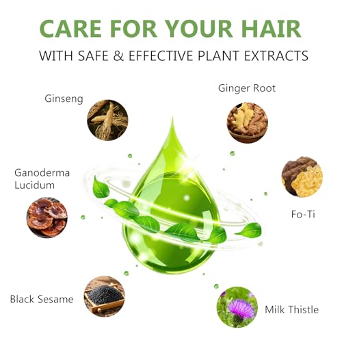 Brown Hair Dye Shampoo 3-in-1 Hair Color for Gray Coverage - HIS&HERCHOICE