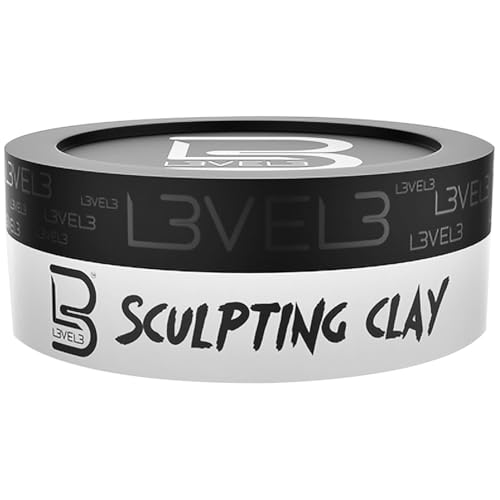 L3 Level 3 Hair Clay for Men - Extreme Hold Matte Finish, 150ml