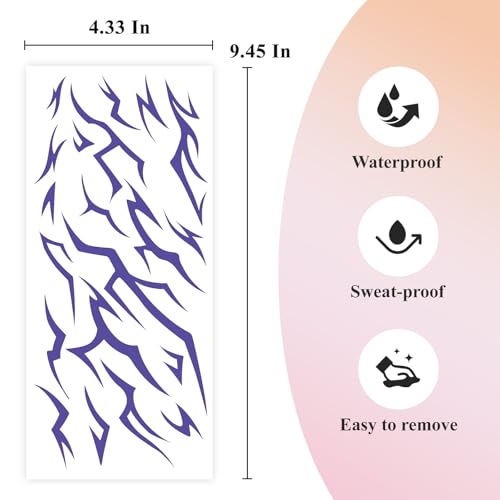 100 Demon Temporary Tattoos | Waterproof K-pop Cosplay Stickers