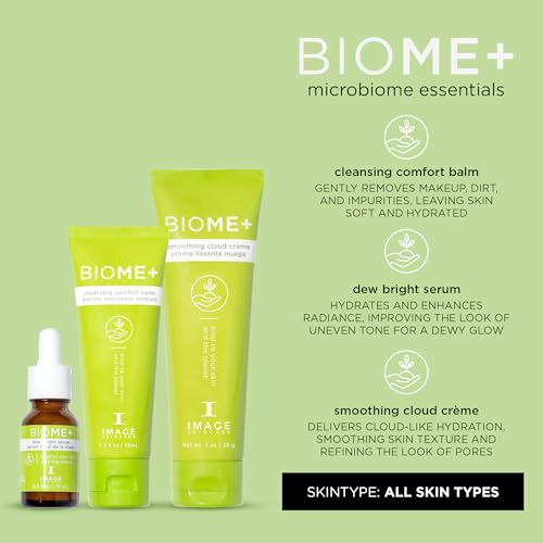 IMAGE Skincare, BIOME+ Dew Bright Serum, Microbiome Friendly Facial Serum, Boosts Luminosity and Enhances Elasticity