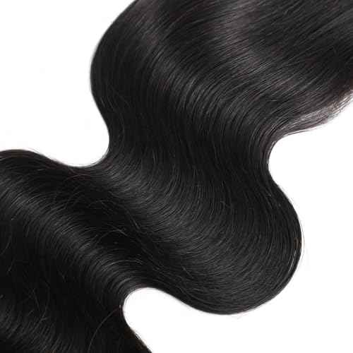 2x6 Skinlike HD Lace Closure Body Wave Closure 0.1mm Invisible Lace 100% Virgin Human Hair Lace Closure Pre Plucked Natural Hairline (20 Inch)