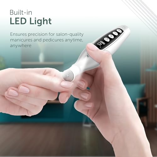 Cordless Electric Nail File & Pedicure Kit - 32-Piece Set
