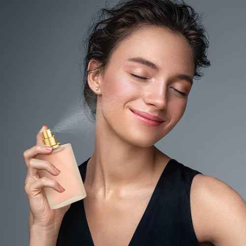 Tessco for you 12 Pcs 100ml / 3.4 Ounces Frosted Glass Bottle Perfume Atomizer Refillable Spray Empty Perfume Dispenser Fine Mist Atomizer Cosmetic Container for Travel Men Women(Gold)