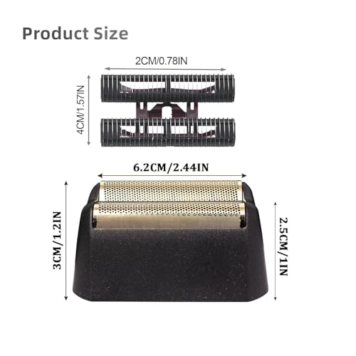 2 Pack Professional 5 Star Series Finale Shaver Replacement Foil and Cutter Bar Assembly Compatible With Wahl Shaver Foil 7031-100, 7043-100 Super Close Shaving Replacement Heads£¬(Black)