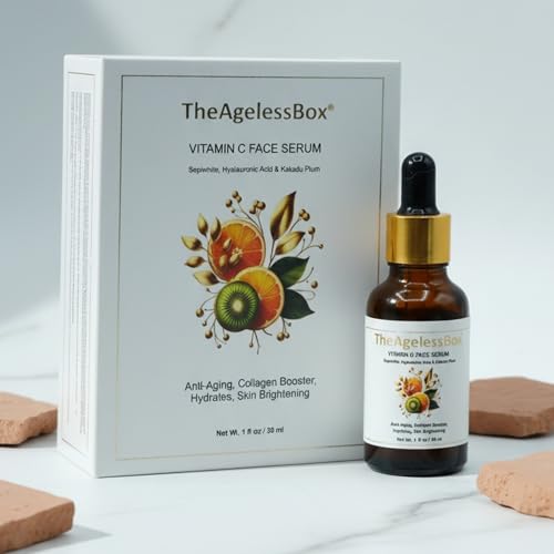 Ayurvedic Vitamin C Face Serum ? Anti-Aging, Brightening & Hydrating ? Face Serum with Kakadu Plum, Niacinamide & Hyaluronic Acid for Glowing, Radiant Skin ? Vegan & Cruelty-Free ? 30ml
