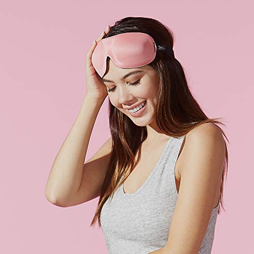 Bucky 40 Blinks No Pressure Eye Mask for Travel & Sleep, Strawberry, One Size