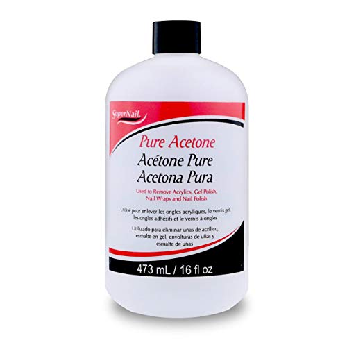 SuperNail Professional Pure Acetone Gel Nail Polish Remover - 16 oz