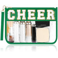 Chenille Letter Clear Makeup Bag for Cheerleaders