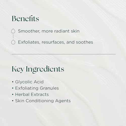 Bioglycolic Body Scrub - Glycolic Acid Exfoliator to Exfoliate, Resurface, Polish, and Smooth Skin on Arms, Legs, and Back - Cruelty Free - Made in the USA - 6 fl oz