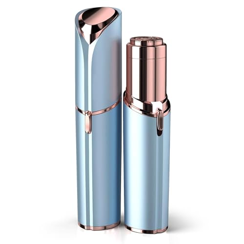 EVIEY Blue Facial Hair Remover for Women - Painless Face Shaver with Light - Standard Battery