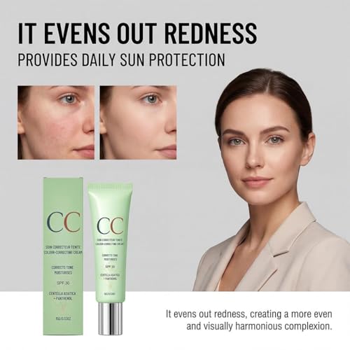 CC Red Correction Cream with CICA & SPF - Redness Corrector