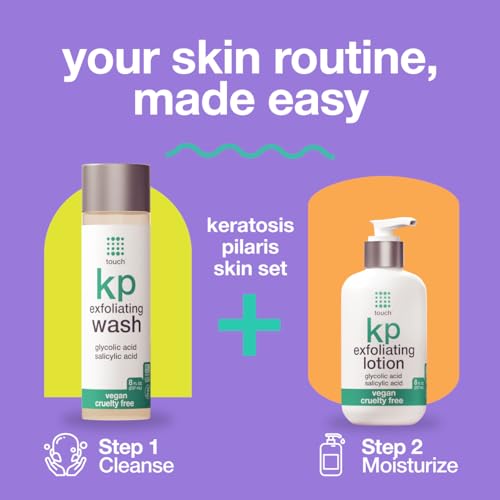 TOUCH Keratosis Pilaris Exfoliating Body Wash Cleanser Plus Moisturizing Body Lotion