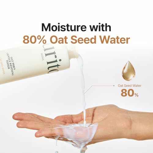 PURITO Oat PDRN Gentle Refining Toner 200 mL 6.76 fl.oz, Korean Oat Exfoliating Toner 99% Pure Oat PDRN, Hydrating & Clarifying Formula for Acne-Prone Skin, Vegan, Non-Comedogenic, Gentle Daily Use