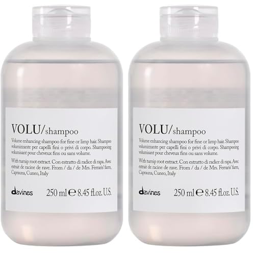 Davines VOLU Shampoo, Volume Shampoo For Fine, Thin Hair Types, Gentle Everyday Volumizing