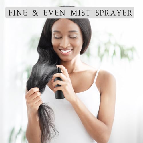 6 Pack 120ml/4oz Aluminum Spray Bottle Black Mist Sprayer Metal Spray Bottle Empty Fine Mist Spraying Bottles for Perfume Cleaning Essential Oil