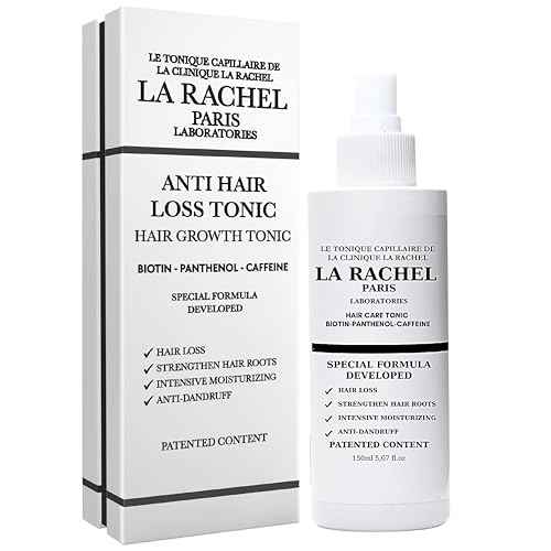 Anti-Hair Loss Tonic with Biotin, Panthenol & Caffeine | Hair Growth Treatment for Men and Women | Scientifically Proven Formula to Strengthen and Revitalize Thinning Hair by La Rachel Paris