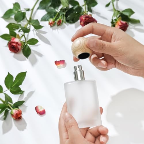 50ml Glass Perfume Spray Bottle - 2 Pack Refillable Atomizer