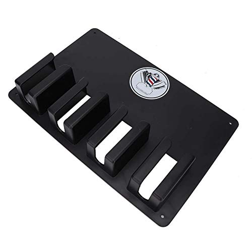 ZJchao Hair Clipper Holder, Multi-Functional 4 Holes Wall Mount Hairdressing Tool Storage, Wall-Mounted Hair Cutter Brush Holder Stand
