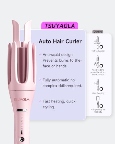 3-in-1 Automatic Curling Iron with 3 Ceramic Barrels (1"-1.5")